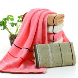 Thick, absorbent, unisex cotton face towels, supermarket manufacturer's custom logos for return gifts and advertising