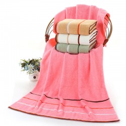 Wholesale cotton bath towels 70*140 Solid cotton, thickened, absorbent, 32-ply, new custom bath towels.