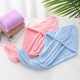 Manufacturer's new solid-color coral fleece shower caps with absorbent, thickened, and embroidered hair drying caps for promotional distribution Manufacturer's new solid-color coral fleece shower caps with absorbent, thickened, and embroidered hair drying caps for promotional distribution