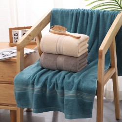 Bath towels for wholesale, adult bath and shower gifts, embroidered 32-ply cotton bath towels for supermarkets and household use.