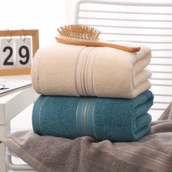 Bath towels for wholesale, adult bath and shower gifts, embroidered 32-ply cotton bath towels for supermarkets and household use.