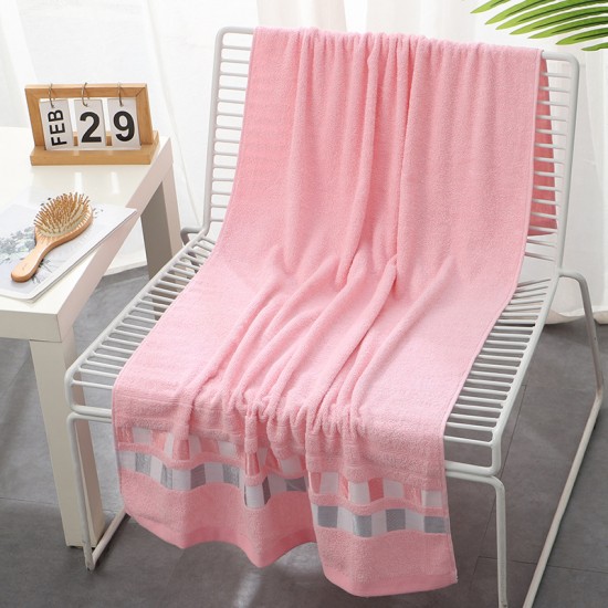 Towel manufacturer supplies thickened cotton ribbon checkered bath towels with embroidered logos, new cotton towels for wholesale Towel manufacturer supplies thickened cotton ribbon checkered bath towels with embroidered logos, new cotton towels for wholesale