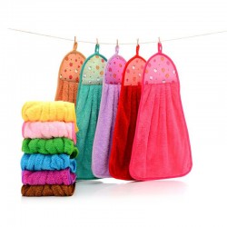 Manufacturer's wholesale coral Fleece hand towels, cartoon children's hand towels, kitchen hanging towels with logos