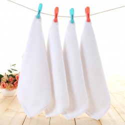 40g white square handkerchiefs, small square hand towels, absorbent wholesale, suitable for hotel, home, and restaurant use.
