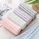 High-density warp-knitted coral fleece towels with custom embroidered logos, wholesale for supermarket labor protection products