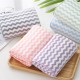 High-density warp-knitted coral fleece towels with custom embroidered logos, wholesale for supermarket labor protection products