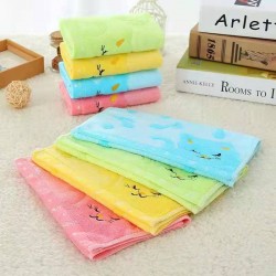 Pure cotton bamboo fiber children's face towels for wholesale, supermarket daily necessities gifts, kapok children's towels.