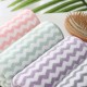 High-density warp-knitted coral fleece towels with custom embroidered logos, wholesale for supermarket labor protection products