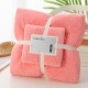 Stripped coral velvet solid towels, soft and absorbent, promotional logos for return gifts, daily necessities delivery Stripped coral velvet solid towels, soft and absorbent, promotional logos for return gifts, daily necessities delivery