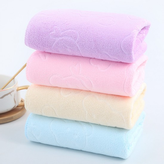 350 square meter, microfiber embossed bear towel, absorbent, skin-friendly, face wash towel, hand towel, labor protection, daily use 350 square meter, microfiber embossed bear towel, absorbent, skin-friendly, face wash towel, hand towel, labor protection, daily use