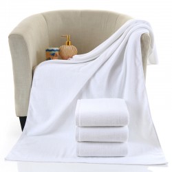 21-ply 500g pure cotton bath towels, hotel, beauty salon, and spa towels, with logo print.