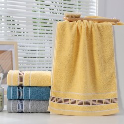 Cotton towels, wholesale gift towels with embroidered logos, checkered cotton towels.