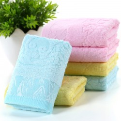Children's towels, bamboo charcoal fiber children's face towels, wholesale, supermarket daily necessities gifts, bamboo fiber children's towels.